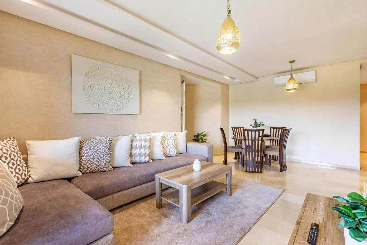 Garden And Pool View 3 Rooms 10Min To Town Center Marrakesh Apartamento